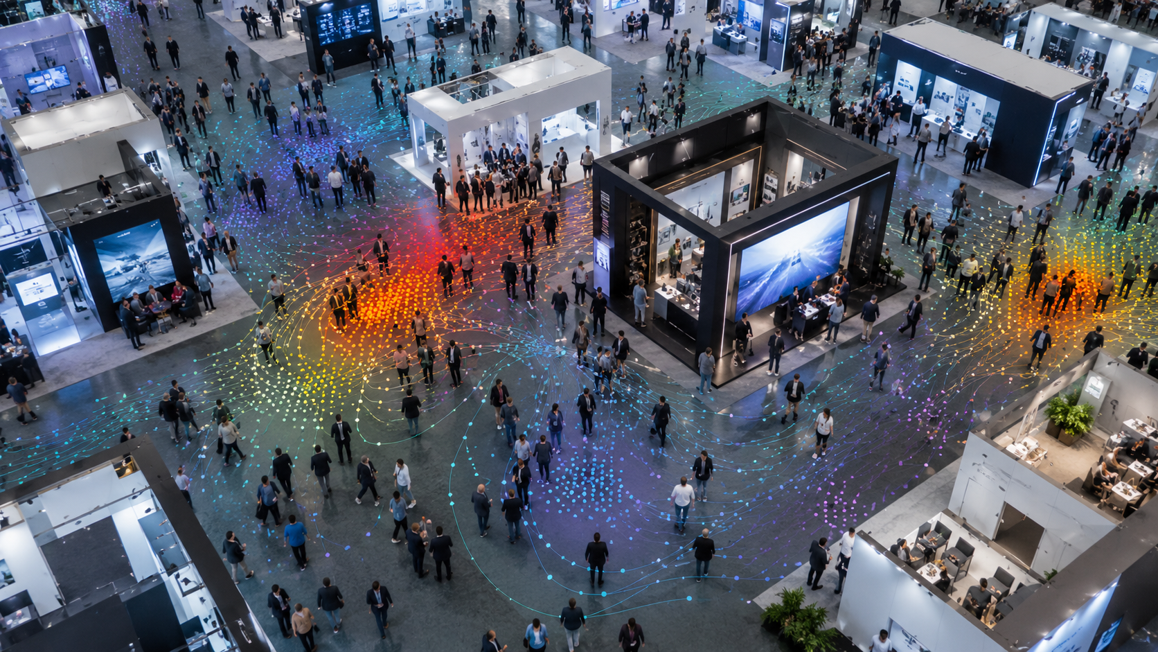 Retail floor heatmap footfall analysis